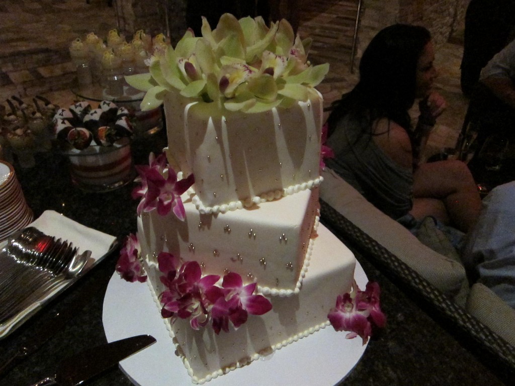Tiered wedding cake at Red Rock Casino and Resort in Summerlin