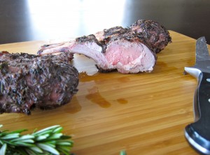 Herbed rack of lamb for Easter