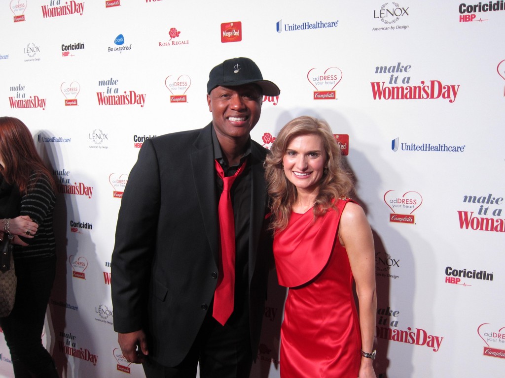 Javier Colon and Michelle Dudash at Woman’s Day Red Dress Awards  
