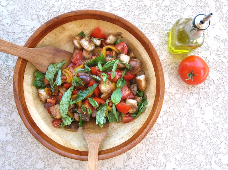 Panzanella Bread Salad Recipe from James Peterson's Cookbook "Vegetables"