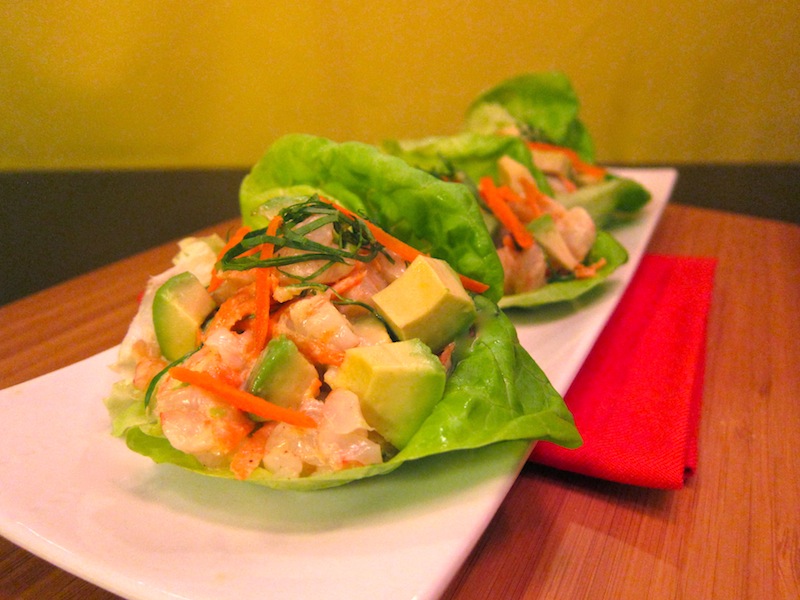 Shrimp & California Avocado Lettuce Wraps 