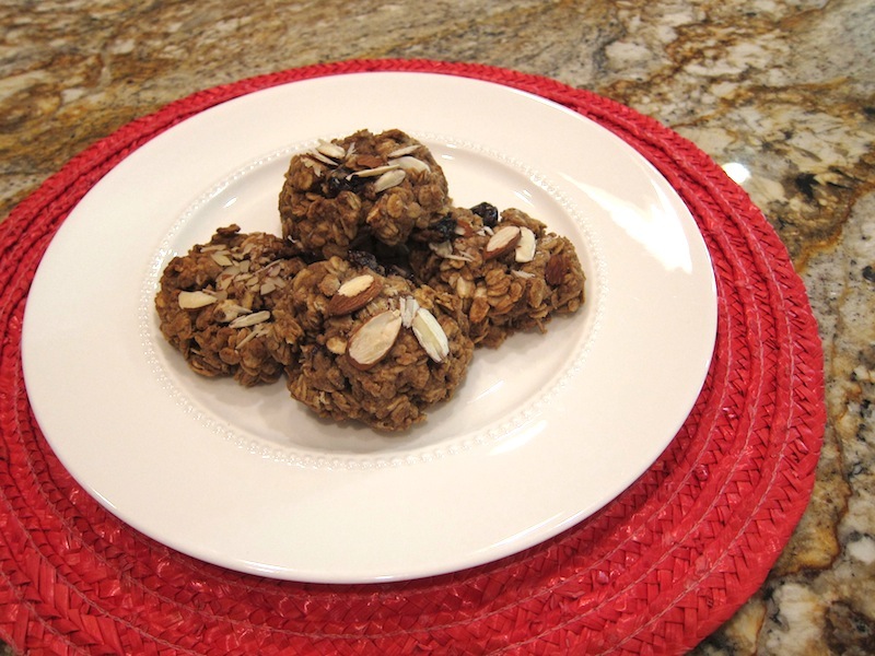 Oatmeal & Cherry Breakfast Cookies with Almonds