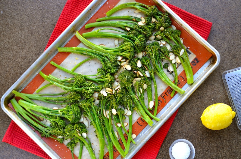 Roasted Broccolini with Lemon and Parmesan