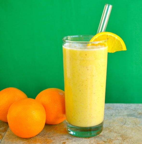 Creamy Ginger-Orange Smoothie with Almond Butter