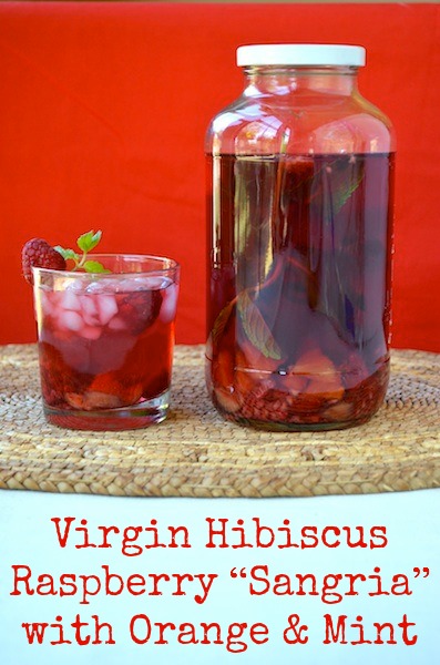 Virgin Hibiscus Raspberry “Sangria” with Orange & Mint