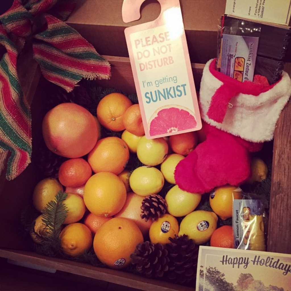 Sunkist citrus fruit basket