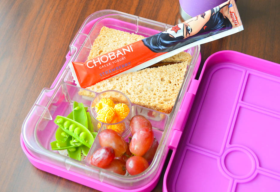 Kids lunch box ideas with Chobani yogurt